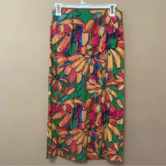 FARM Rio Getaway Faux Wrap Midi Skirt Size Small - Picture 8 of 13